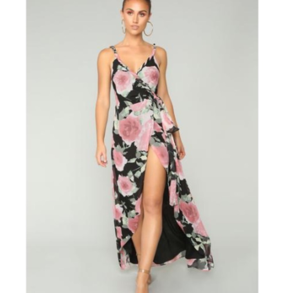 Fashion Nova Wrap Maxi dress
